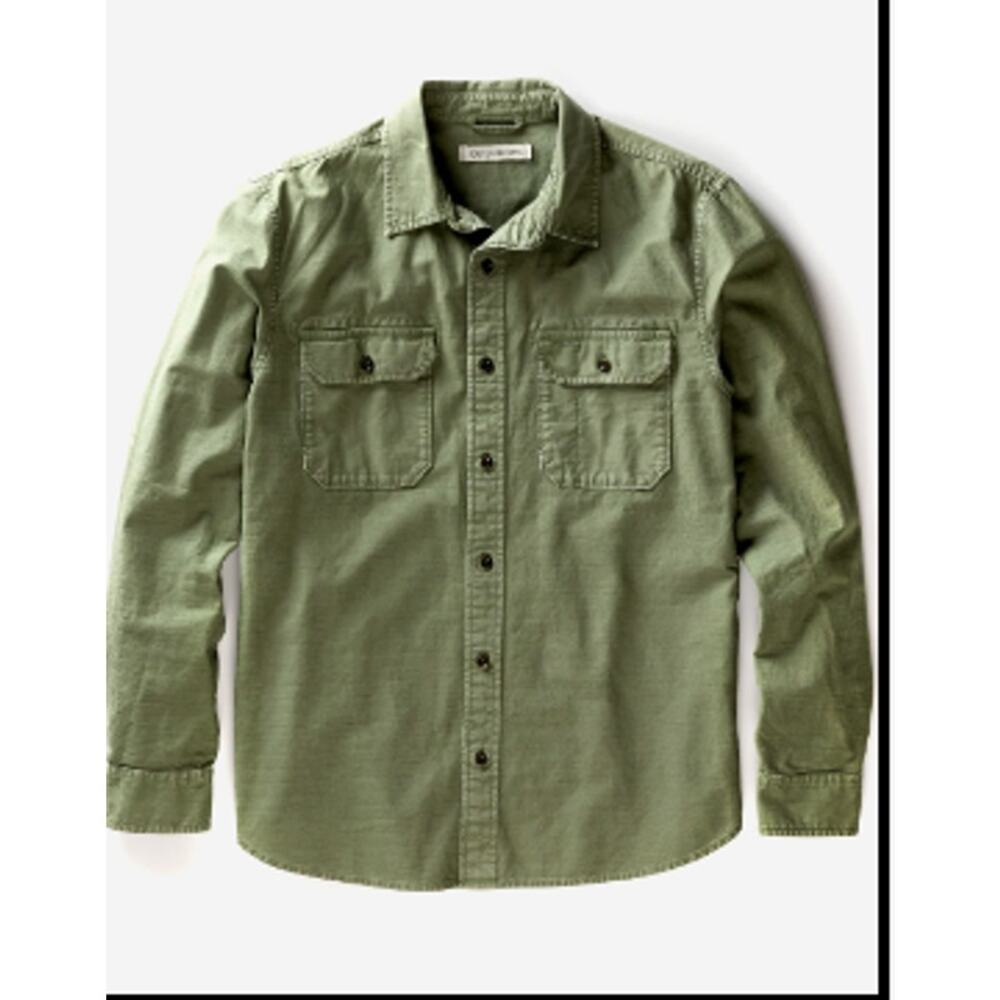 Outerknown Green Casual Button Down Shirt